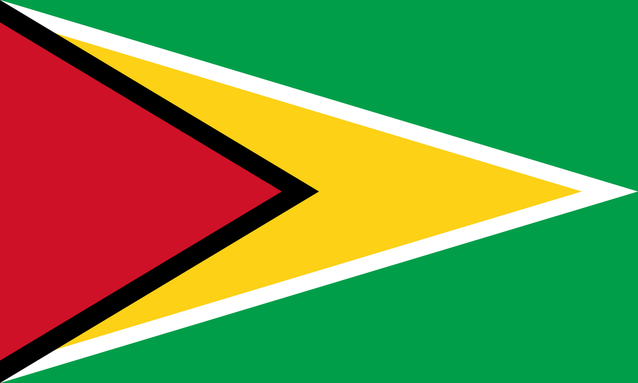 The Golden Arrowhead, the national flag of Guyana