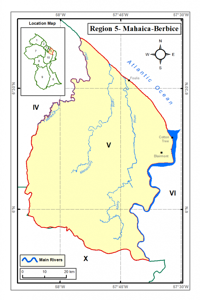 Region 5 – GUYANA LANDS AND SURVEYS COMMISSION`S FACT PAGE ON GUYANA